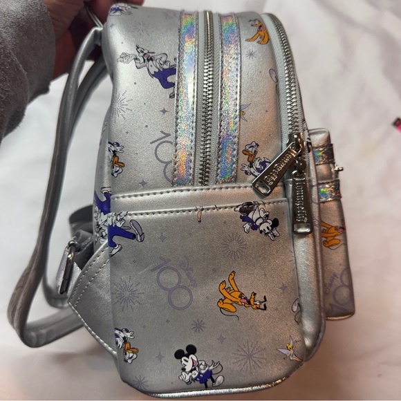 Disney Parks Loungefly Disney 100 Mickey & Friends Mini Backpack - Picture 3 of 5